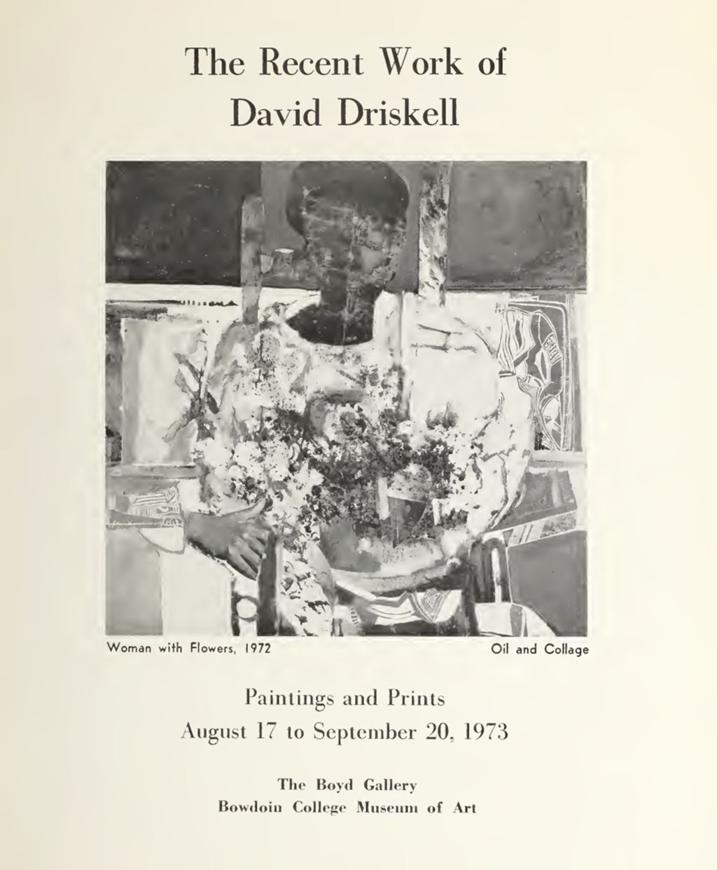 Miniature of Recent Work of David Driskell: Paintings and Prints