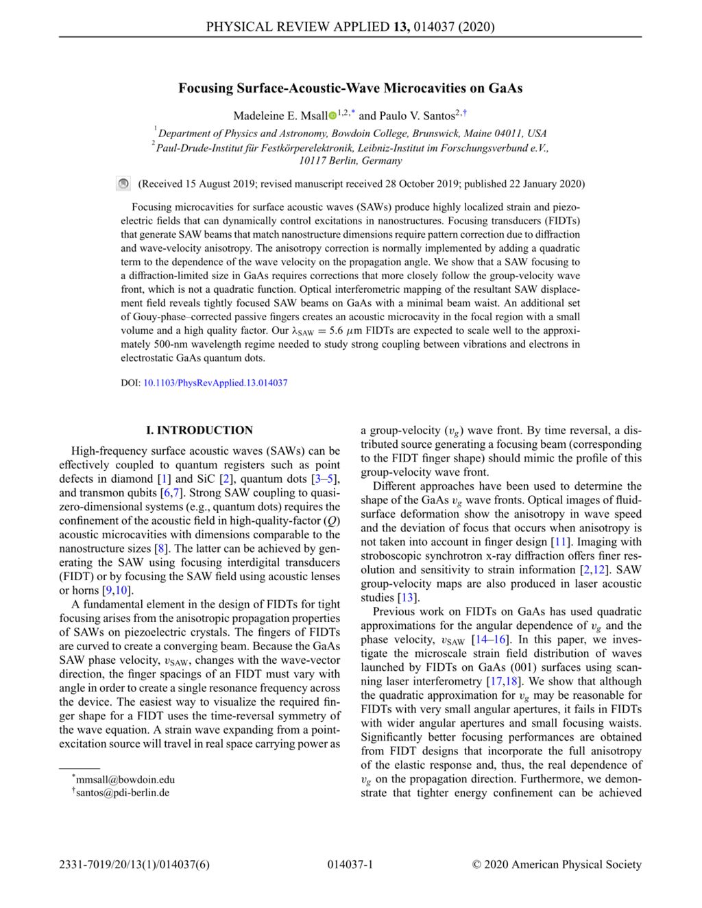 Miniature of Focusing Surface-Acoustic-Wave Microcavities on GaAs