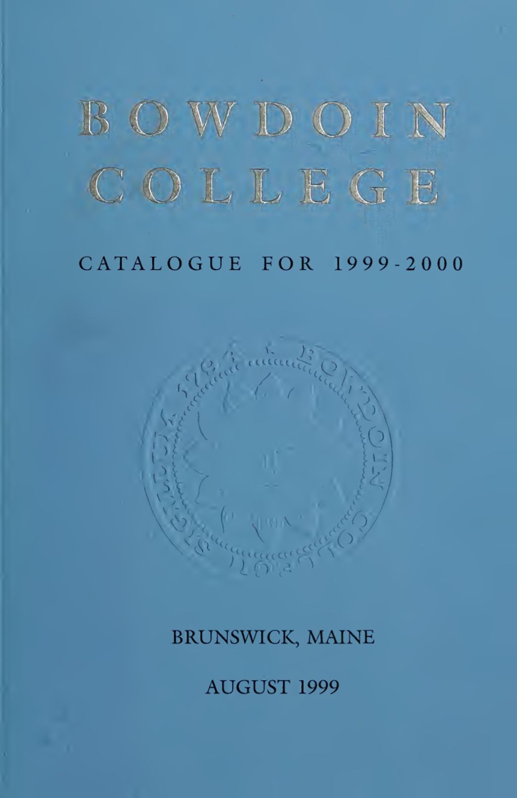 Miniature of Bowdoin College Catalogue (1999-2000)